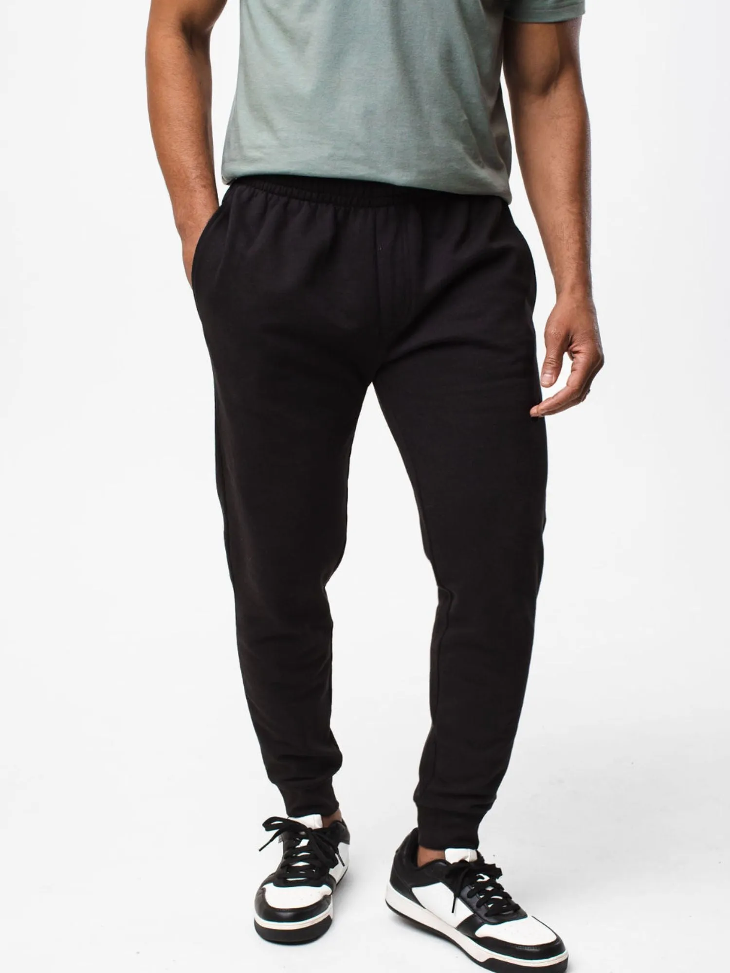 Black   Mercury Green Fleece Sweatpants Foundation 2-Pack FINAL SALE