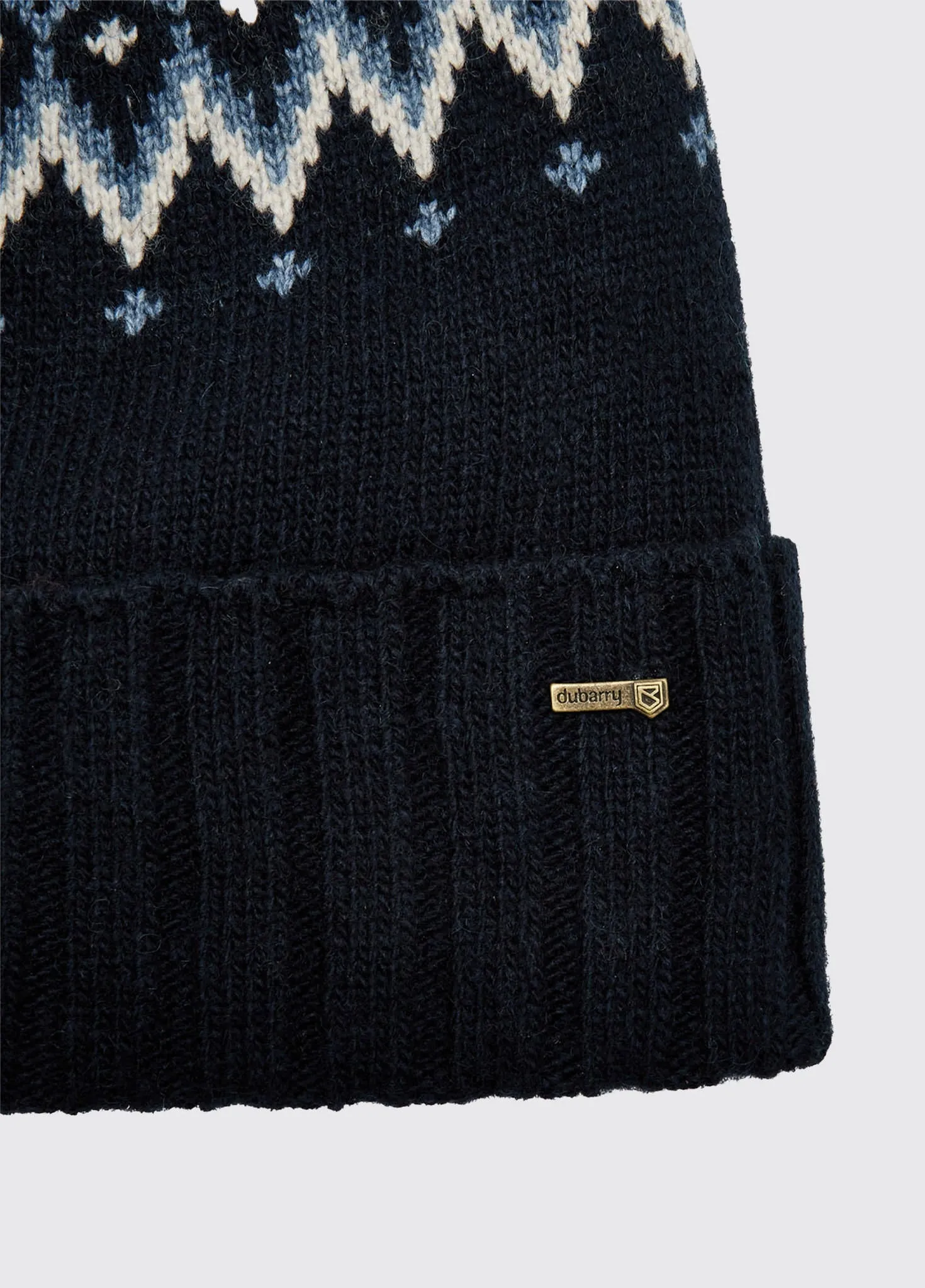 Connolly Ladies Fair Isle Hat - Navy