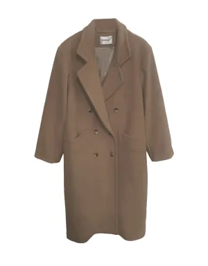 Double Breasted Car Coat - Soft Camel