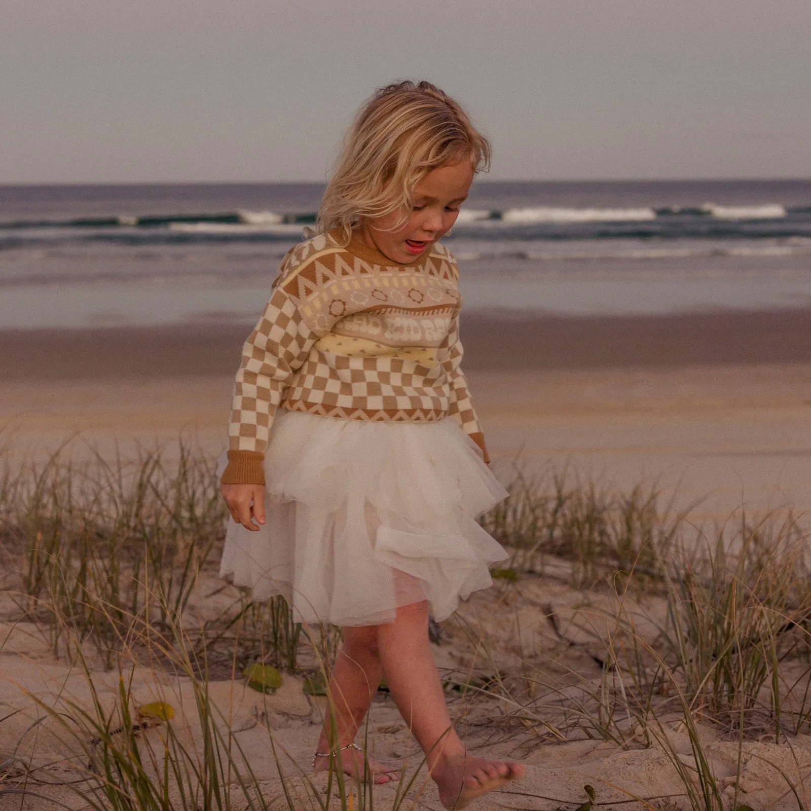 Fair Isle Organic Cotton Knit Kids Jumper