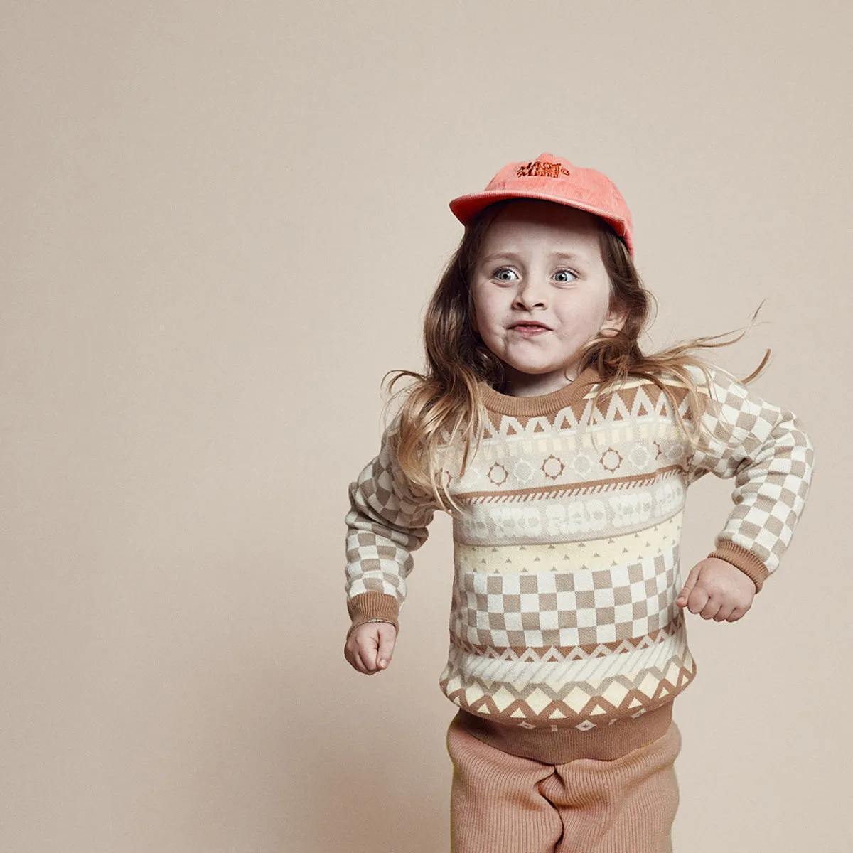 Fair Isle Organic Cotton Knit Kids Jumper