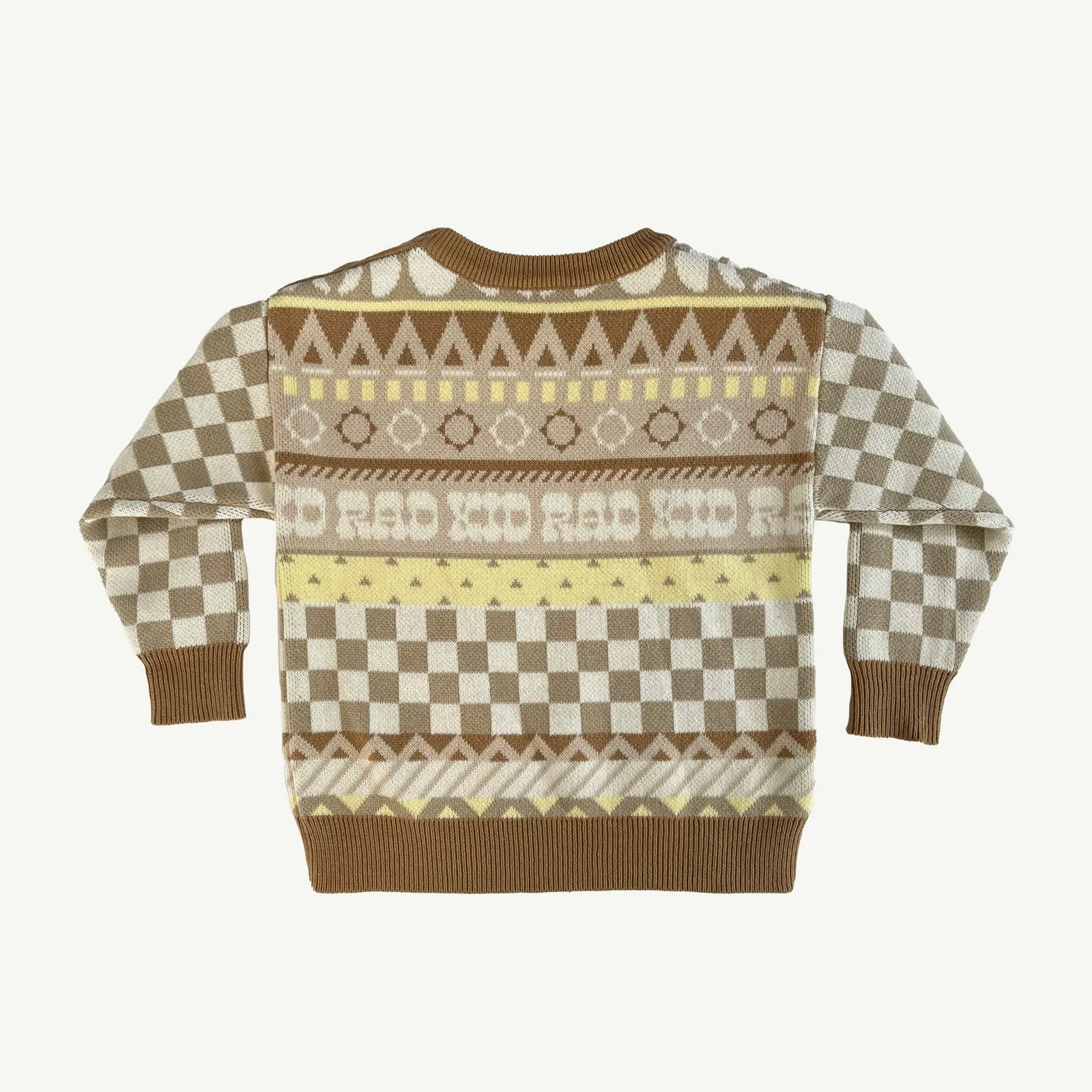 Fair Isle Organic Cotton Knit Kids Jumper