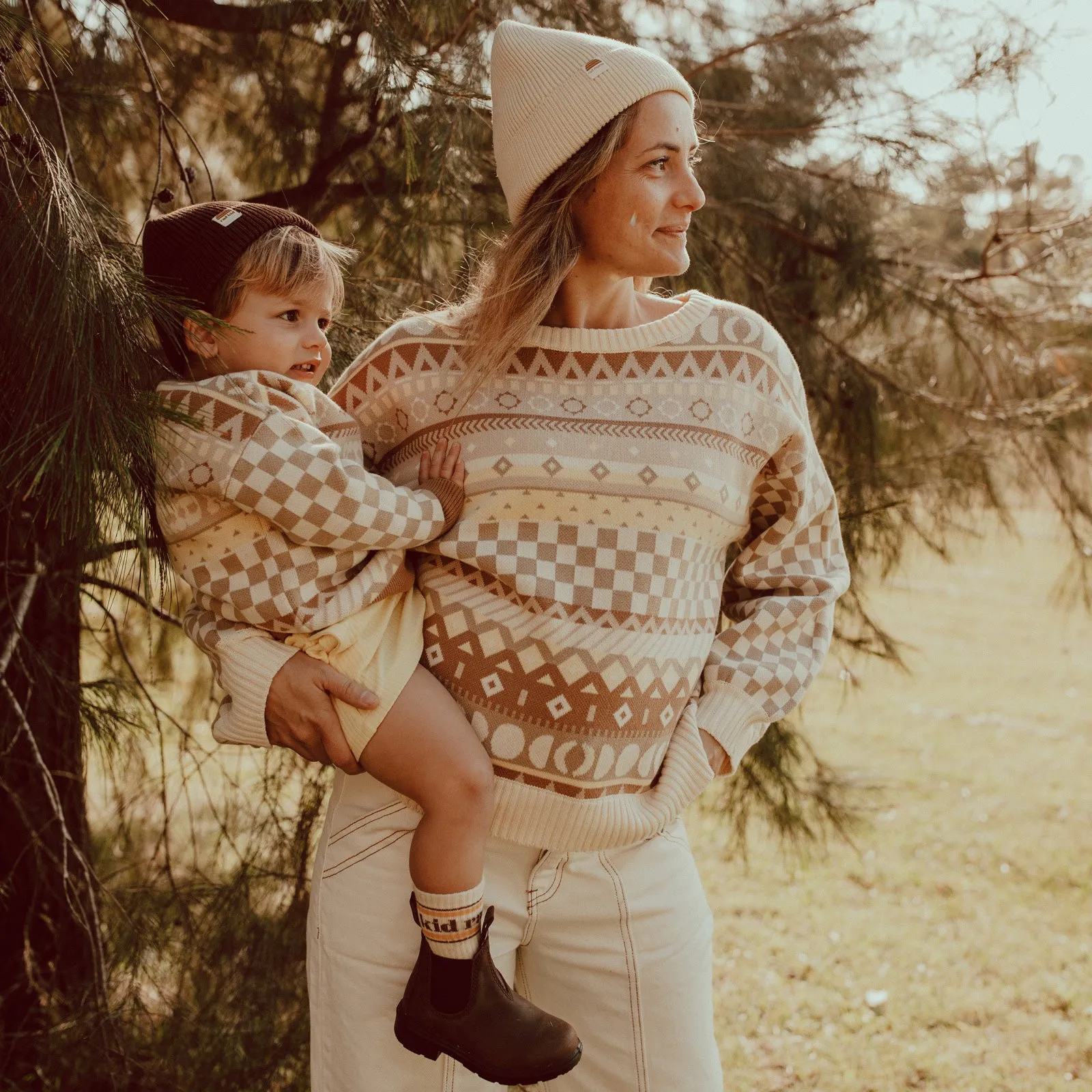 Fair Isle Organic Cotton Knit Kids Jumper