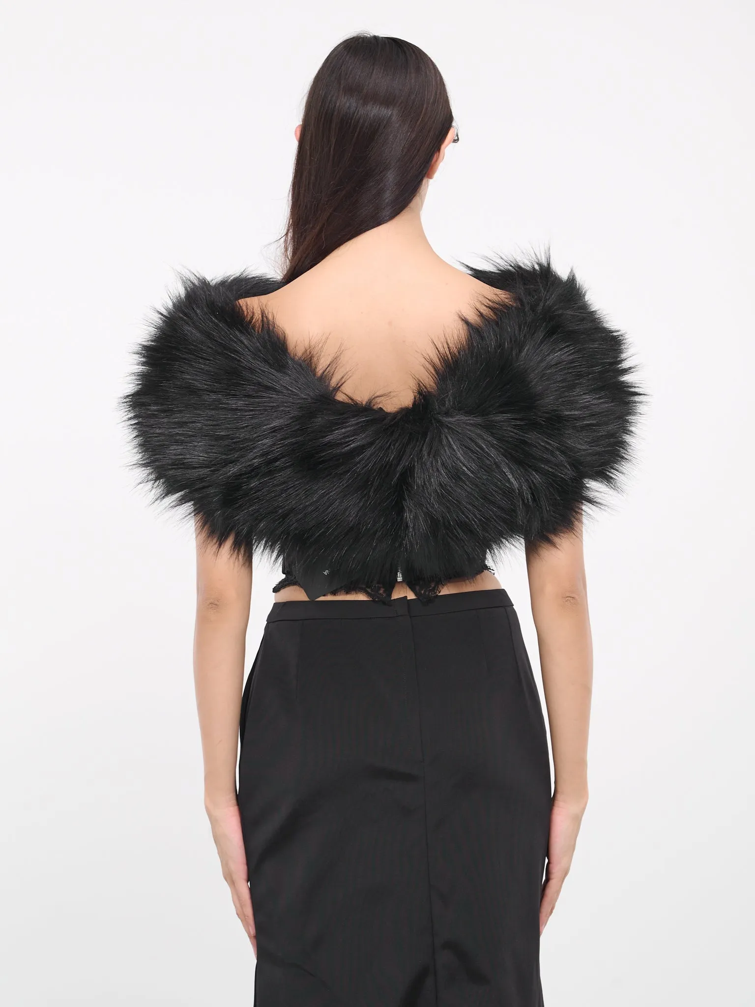 Faux Fur Collar (FS299A-FUPXT-N0000-BLACK)