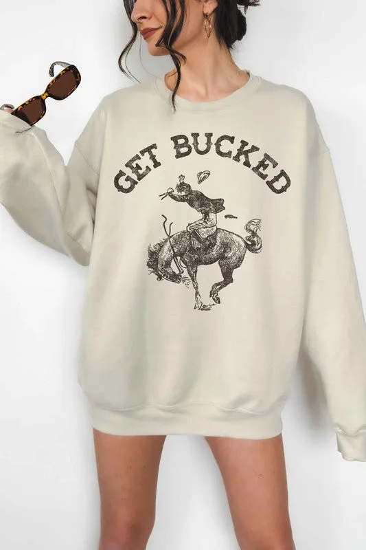 GET BUCKED WESTERN COUNTRY OVERSIZED SWEATSHIRT - Online Exclusive