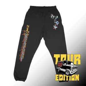 High On Fire "Sword" Black Sweatpants