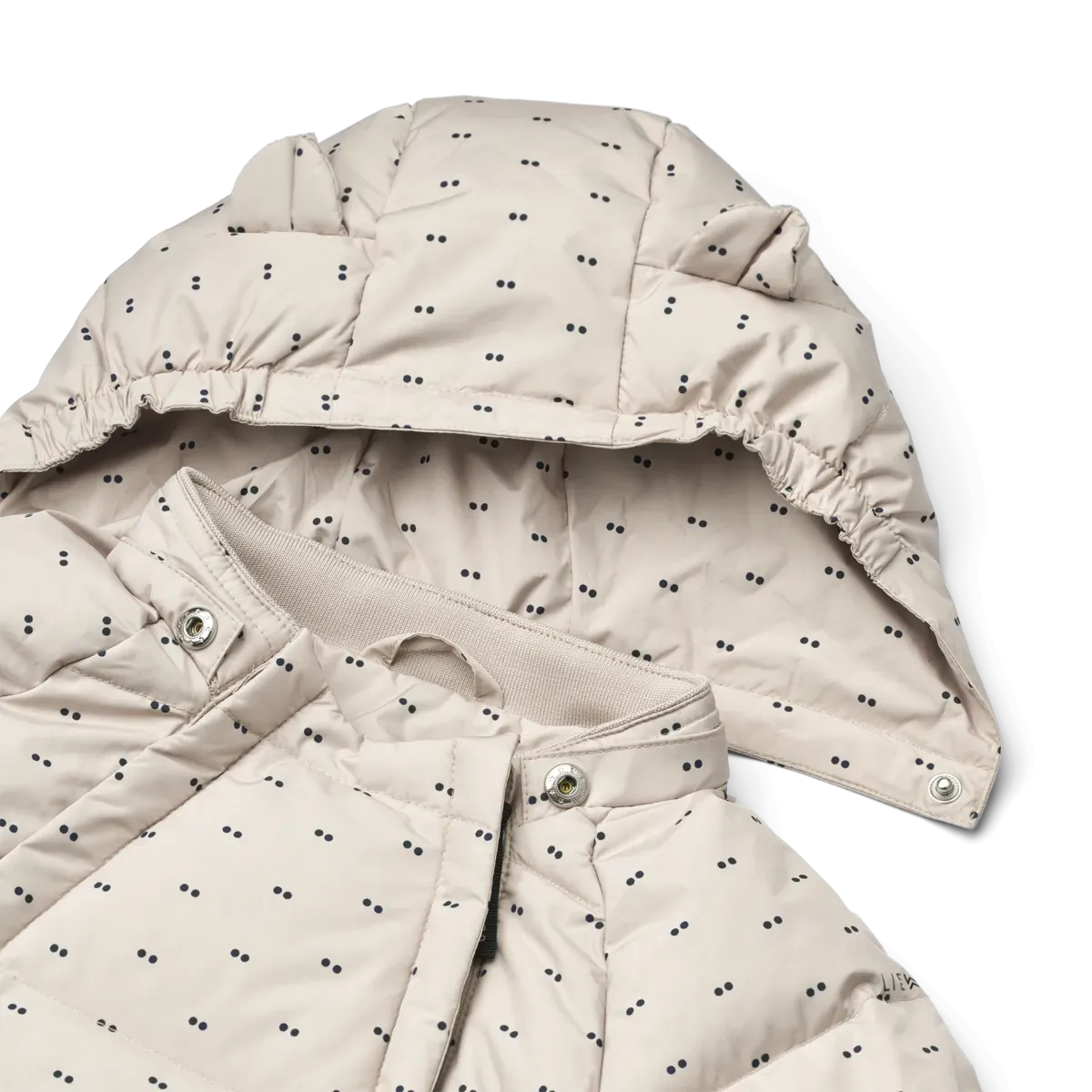 Liewood - Sylvie Baby Snowsuit - Double dot / SIlver lining