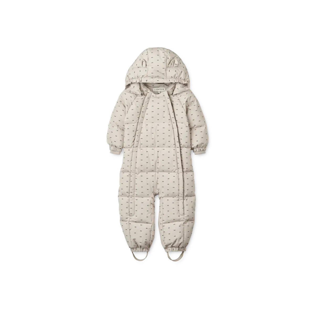 Liewood - Sylvie Baby Snowsuit - Double dot / SIlver lining