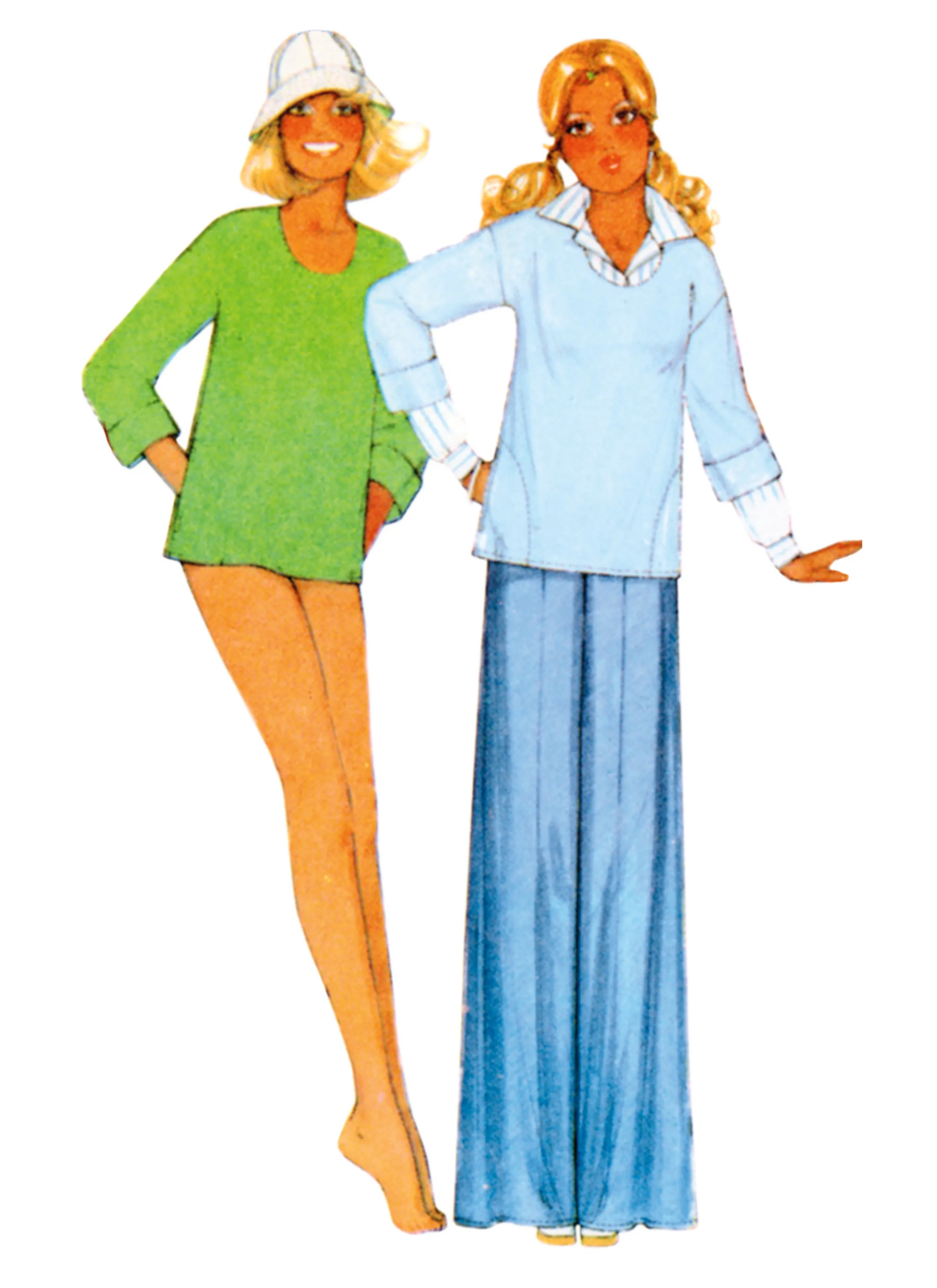 McCall's Sewing Pattern 8493 Misses' Knit Tops, Skirt, Pants and Shorts