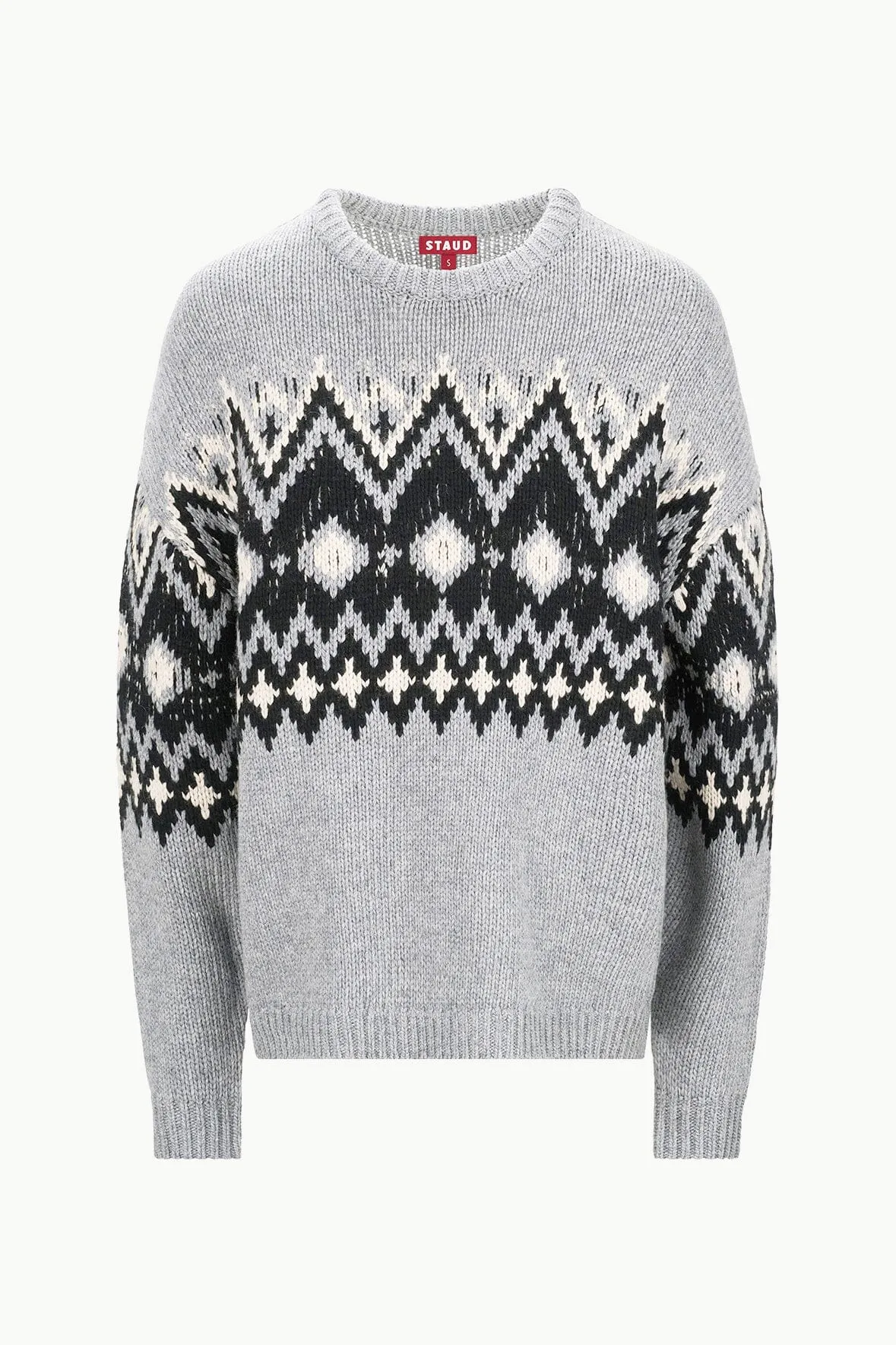 MORITZ SWEATER | HEATHER GREY MULTI FAIRISLE