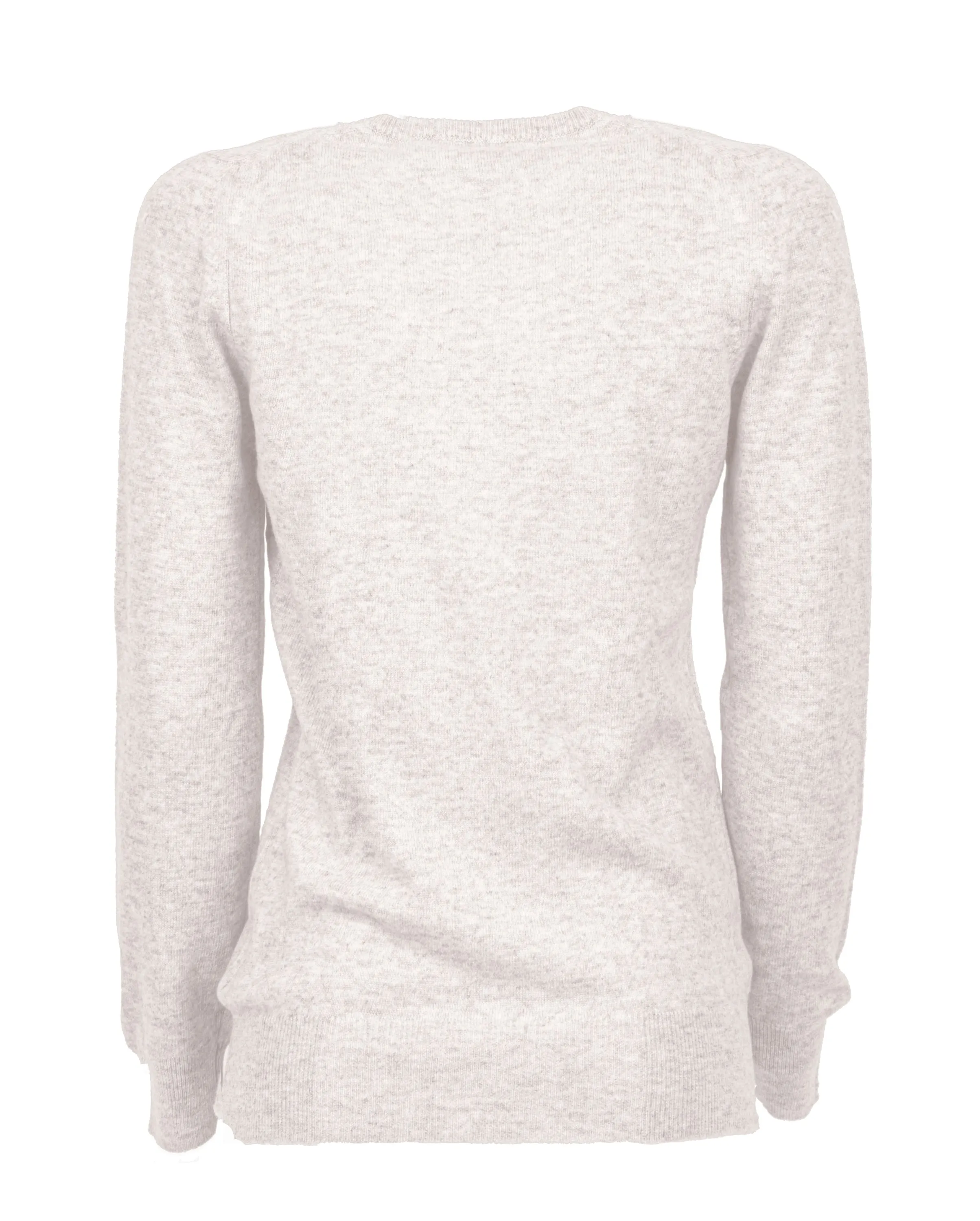 NEW FALL 24 - Women's Pure Cashmere V-Neck Sweater Off White