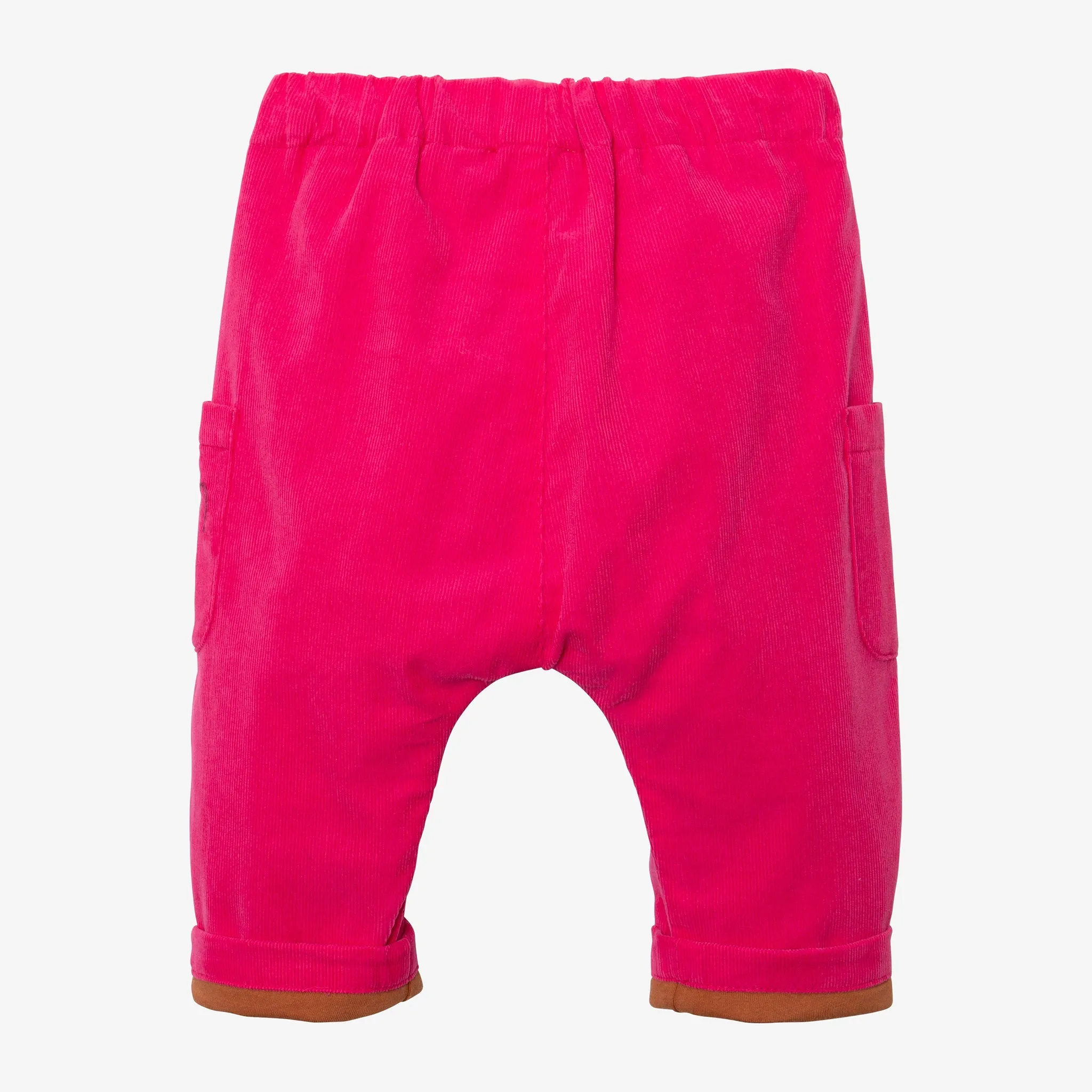 Newborn girls' hot pink pants