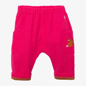 Newborn girls' hot pink pants