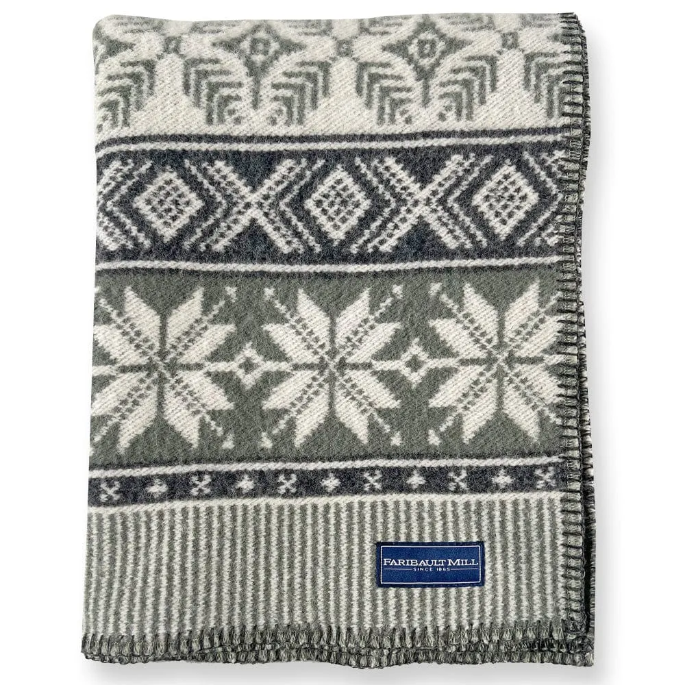 Nordic Wool Throw Blanket