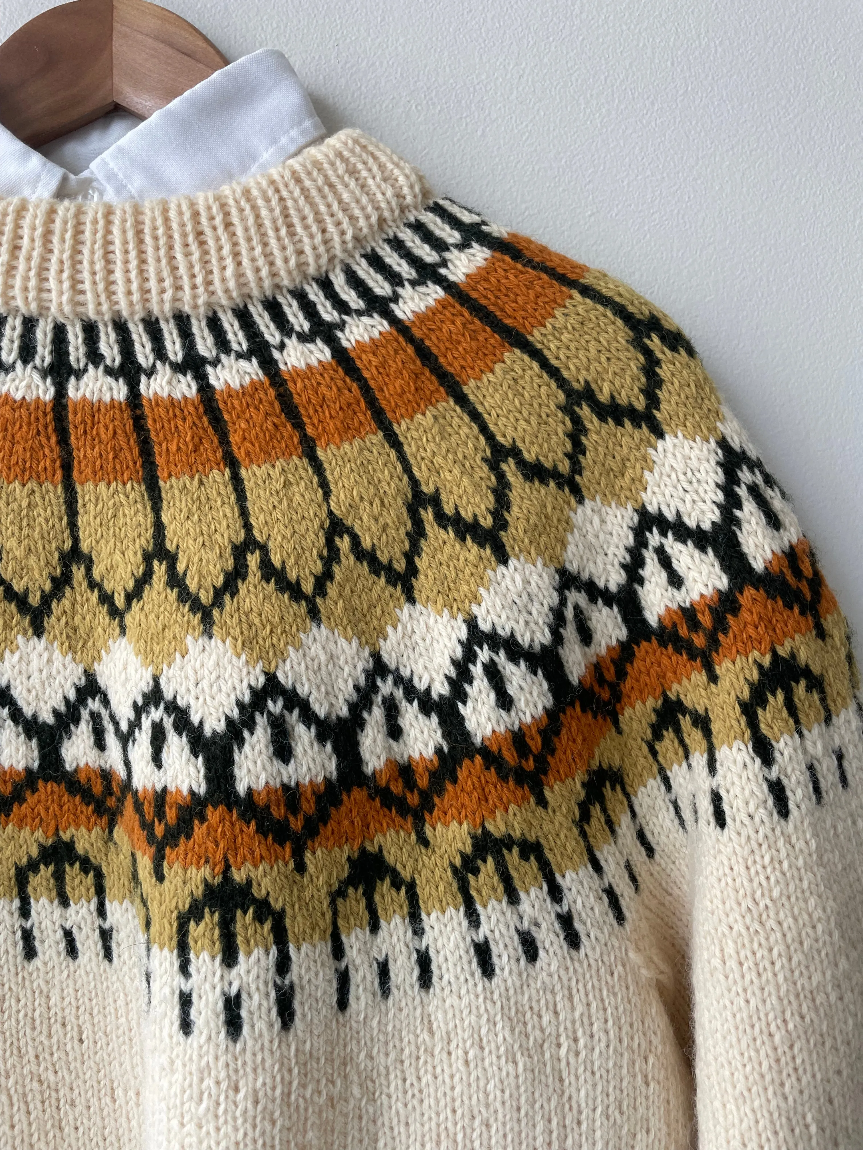 Norse Knit Wool Sweater | 1960s