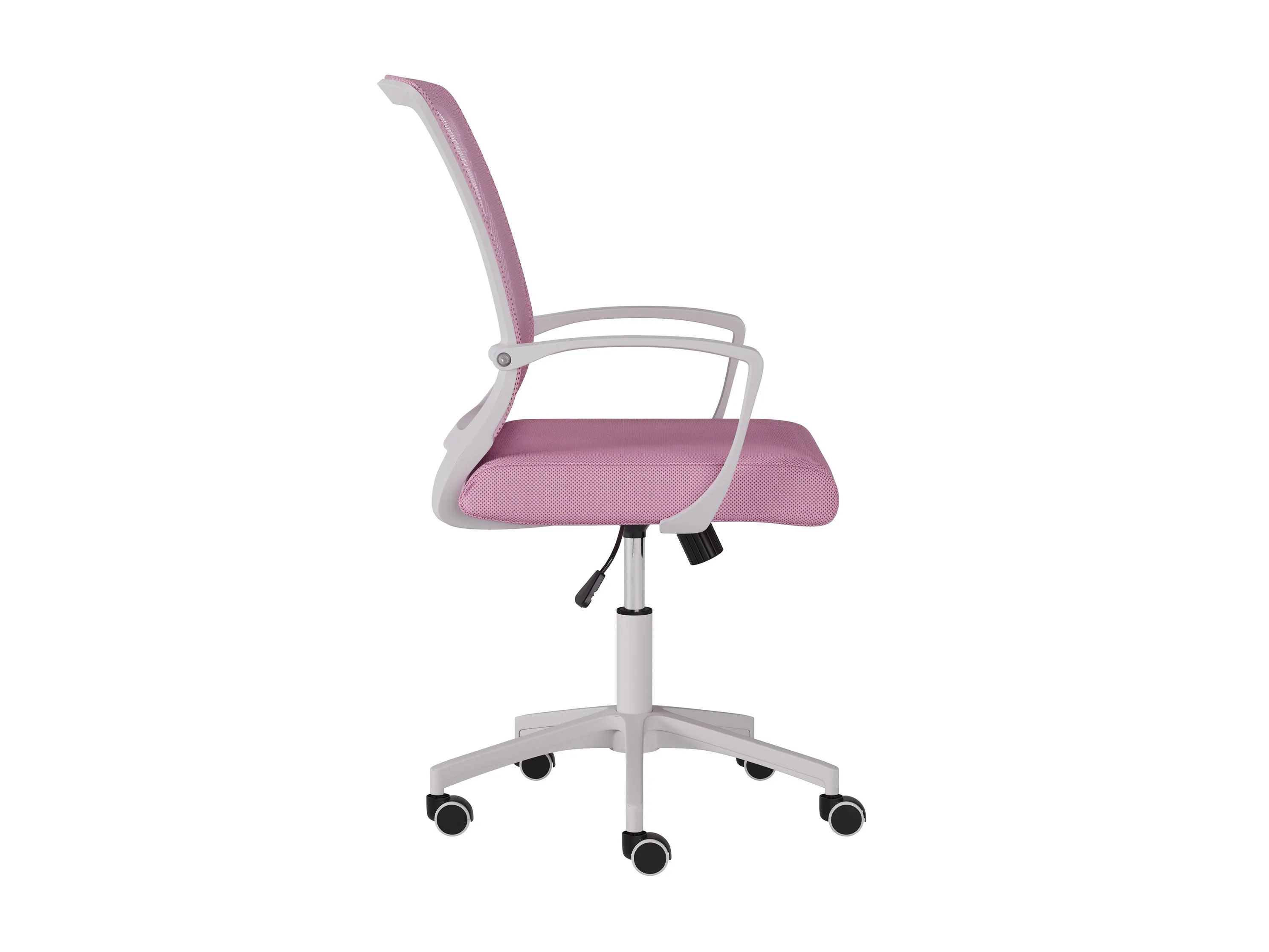 Pink and White Mesh Office Chair