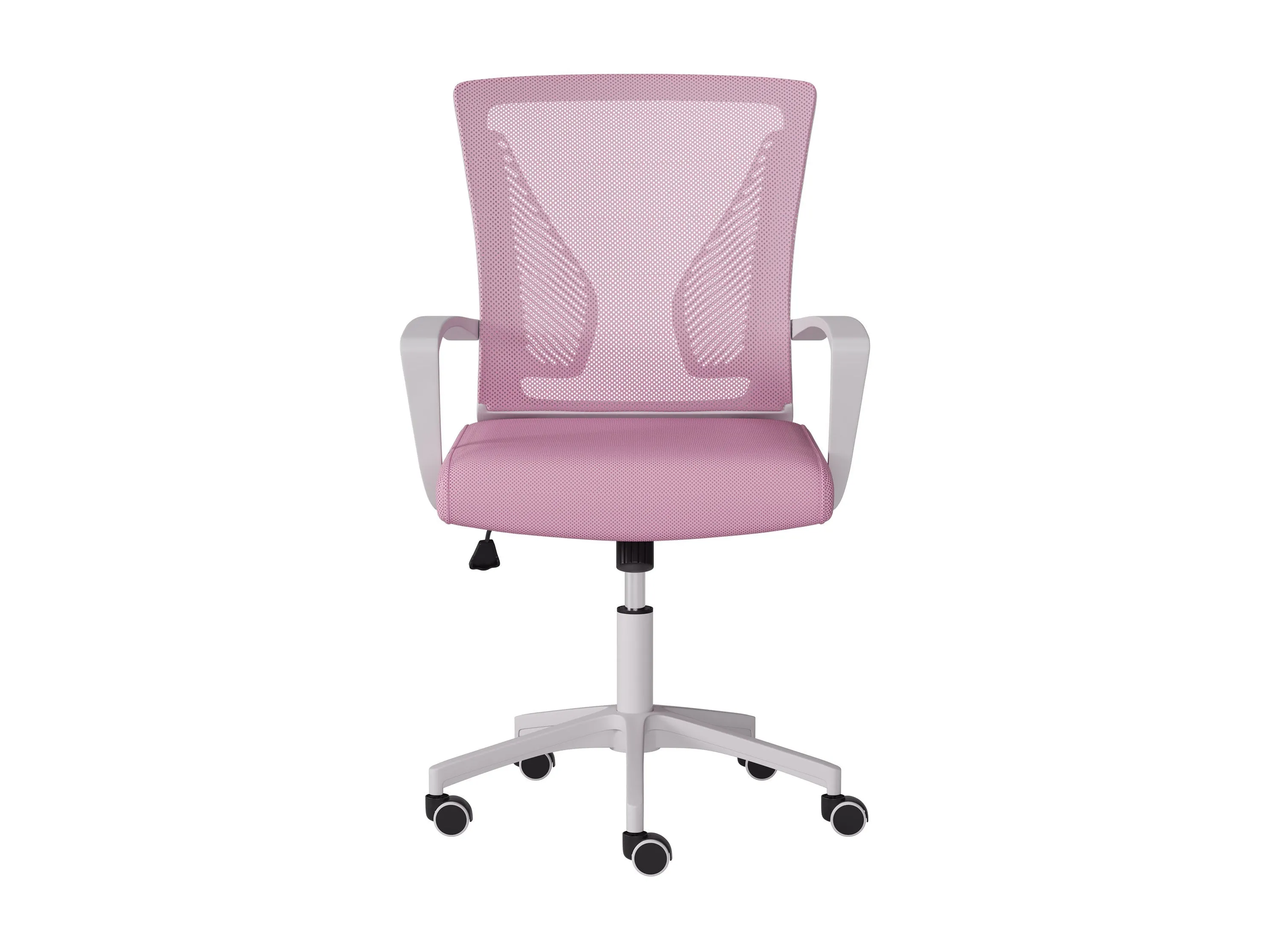 Pink and White Mesh Office Chair