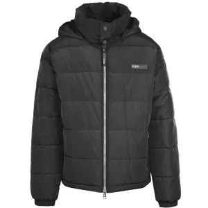 Plein Sport Bold Back Logo Padded Black Jacket