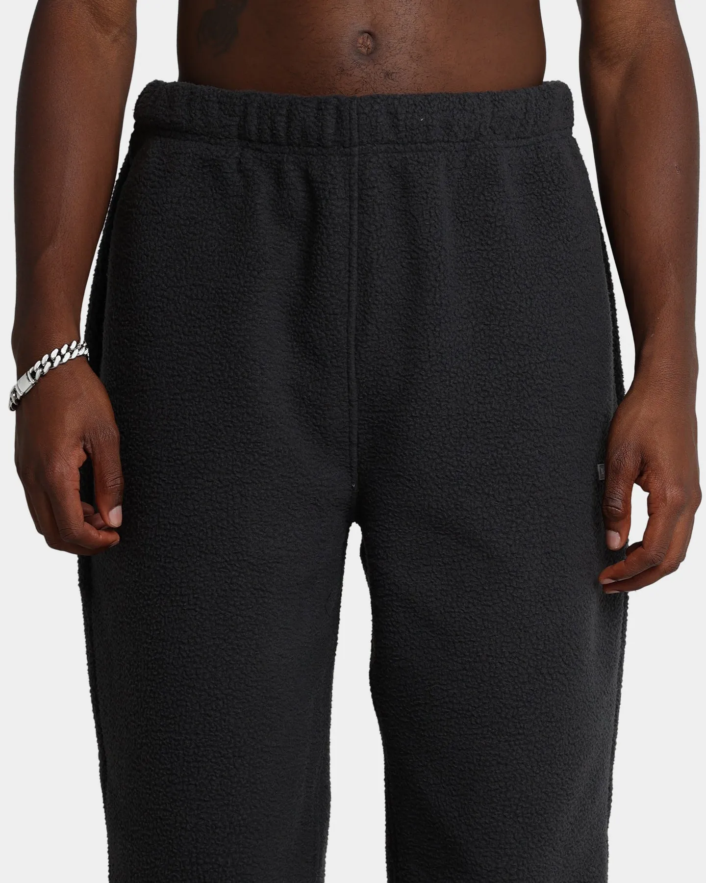 Raised By Wolves Sherpa Fleece Sweatpants Black