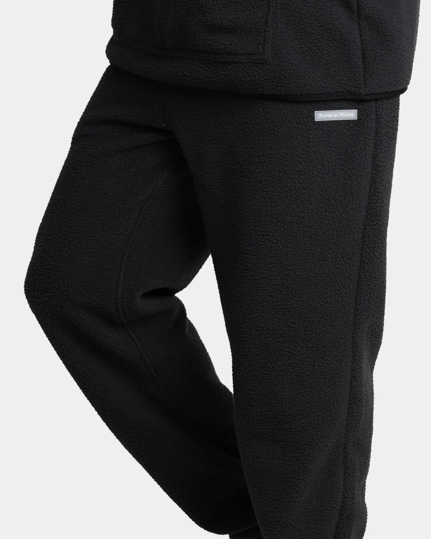 Raised By Wolves Sherpa Fleece Sweatpants Black