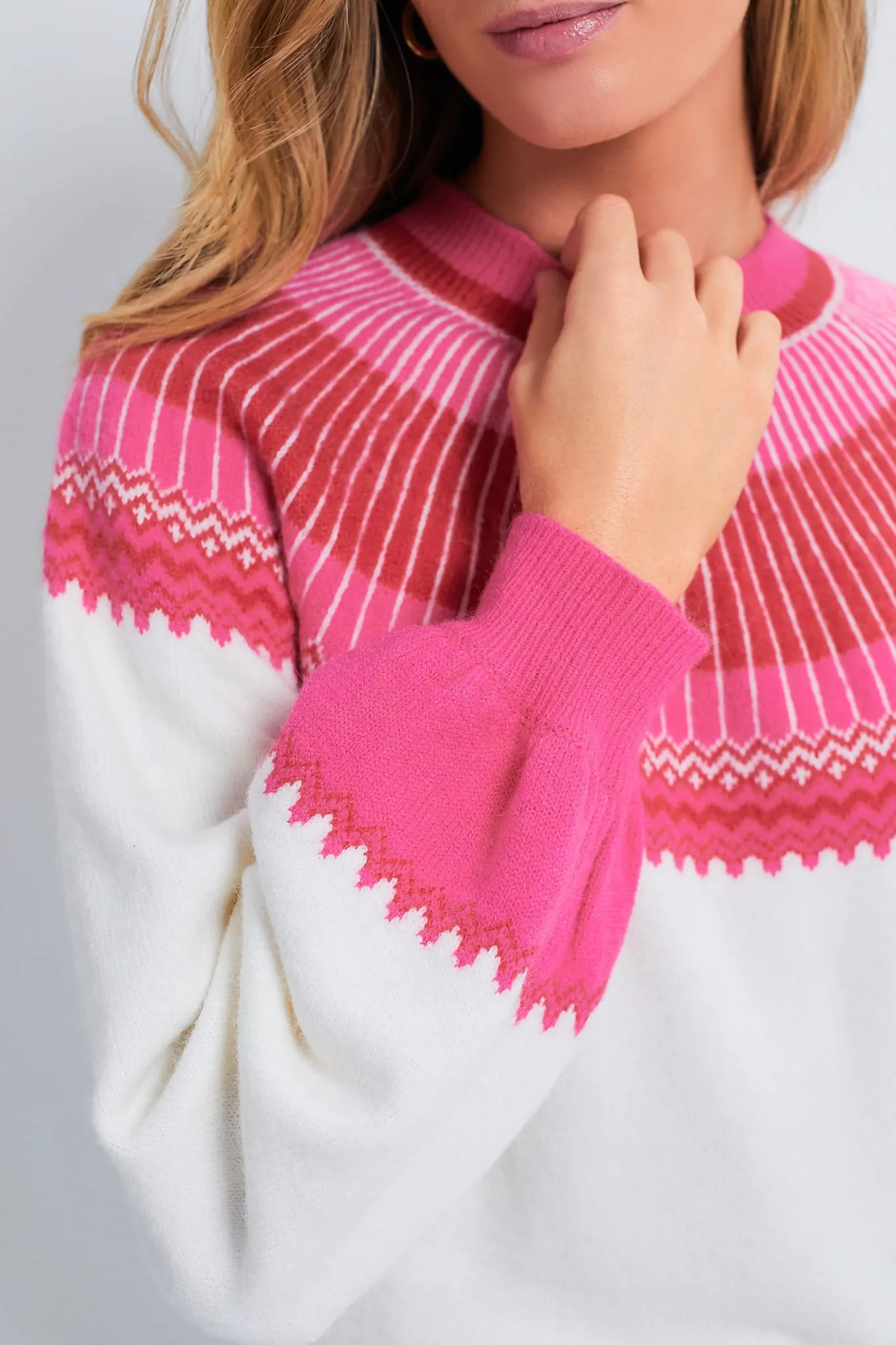 Rouge Color Block Sweater