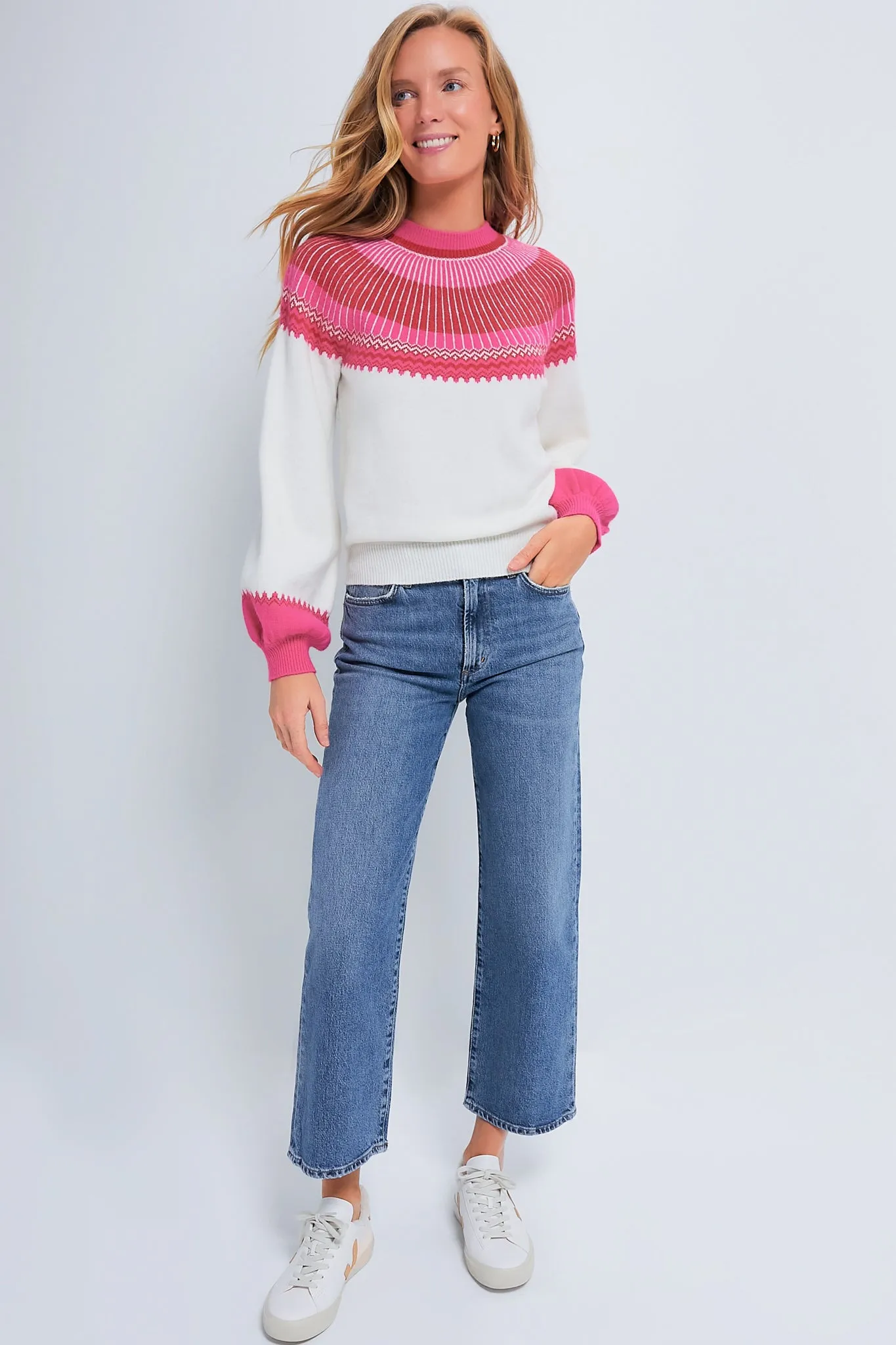 Rouge Color Block Sweater