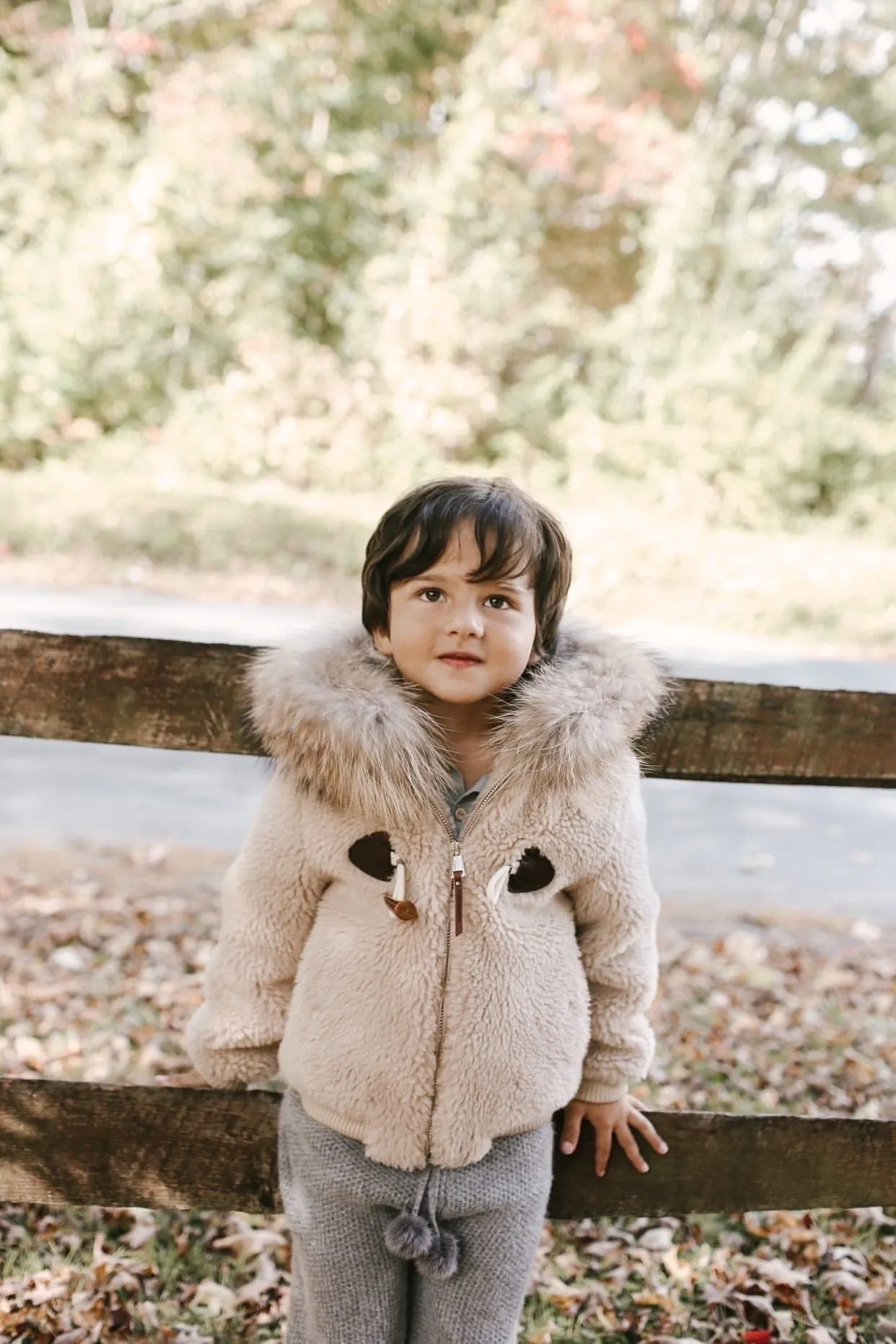 Shearling Camel Bomber Coat