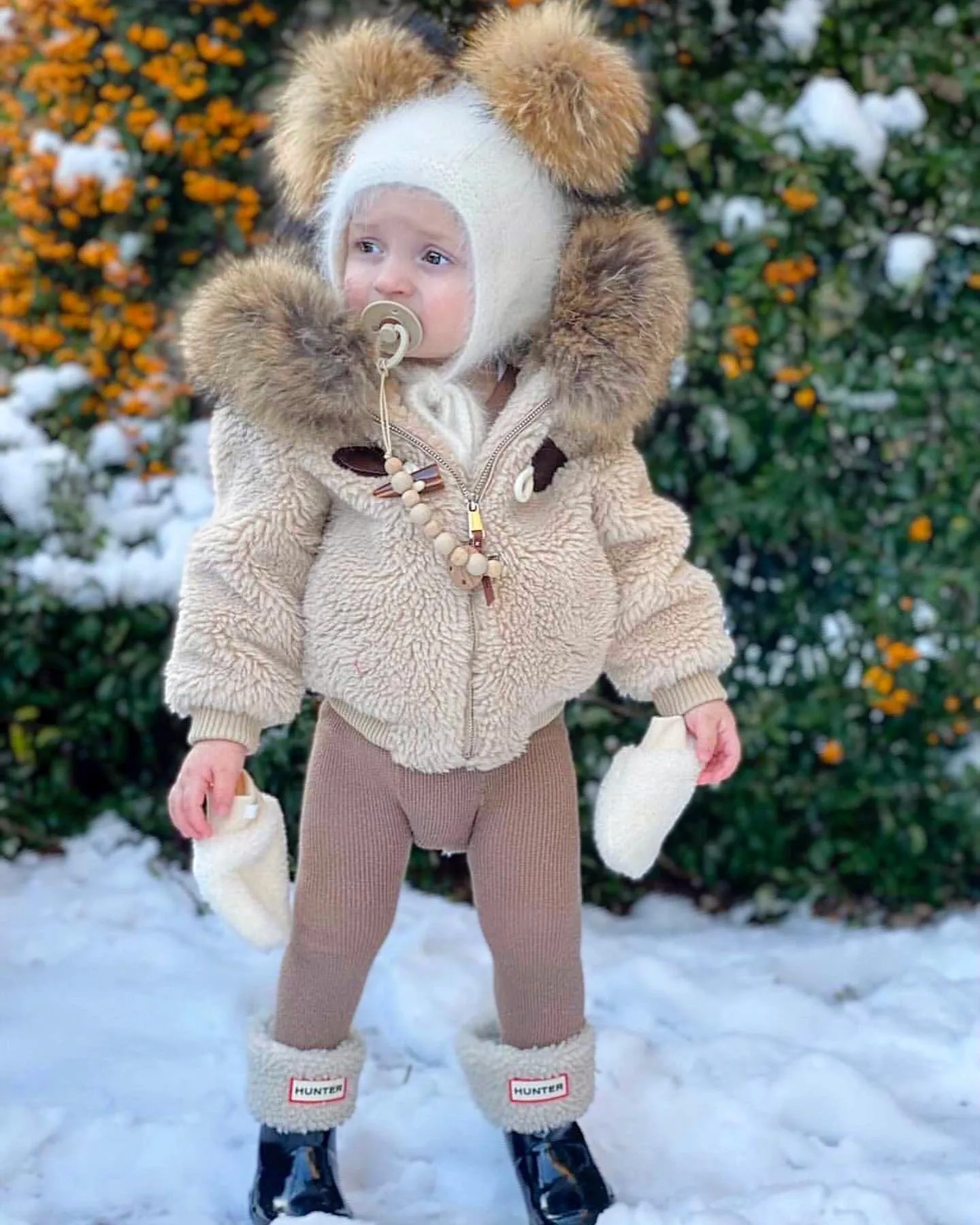 Shearling Camel Bomber Coat