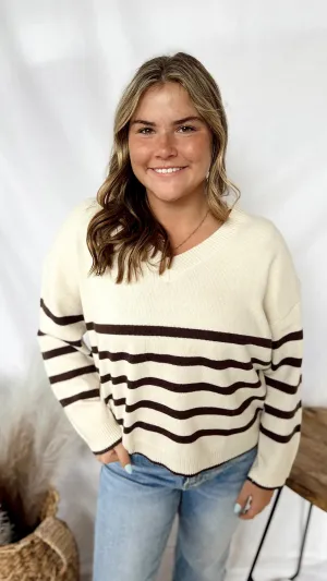 The Stripe Three Sweater