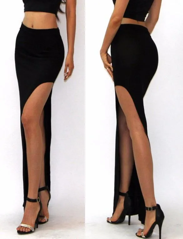 Tight Thigh High Slit Pencil Skirt