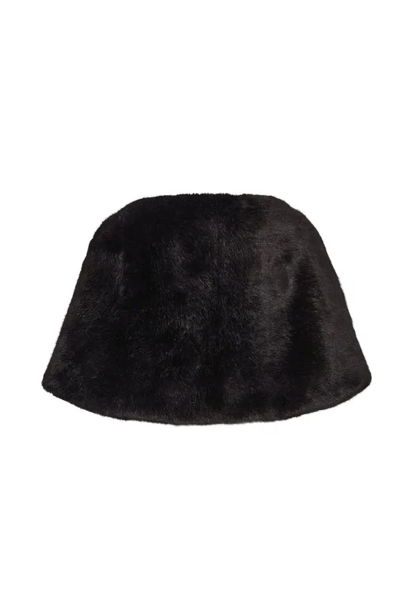 UNREAL FUR Yasmine Wrap Fur Stole (Black)