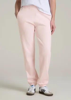 Wearever Fleece Relaxed Women's Tall Sweatpants in Barely Pink