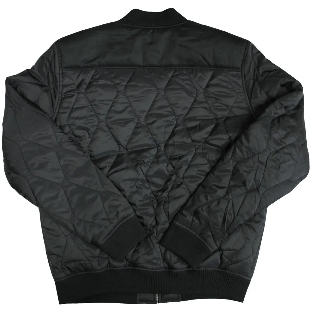 WeSC Sixten Quilted Bomber Jacket Black