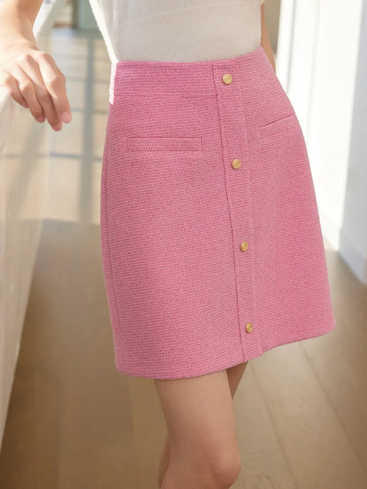 YAYING Tweed Parisian-Style Skirt